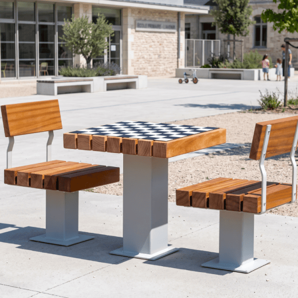 ECHEC : CHAISE & TABLE